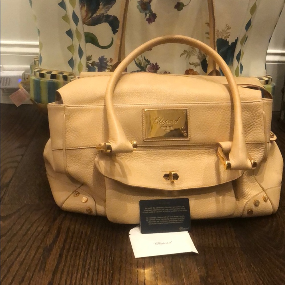 Chopard leather large handbag